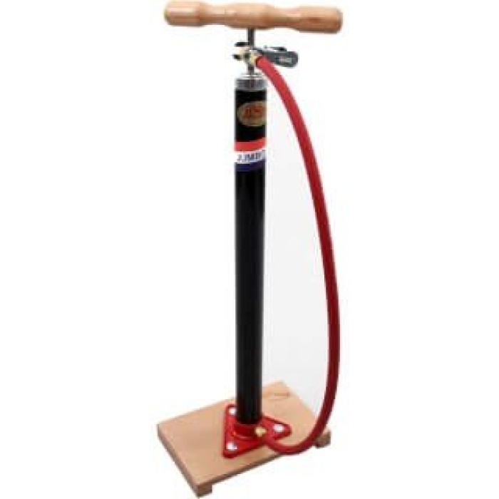 Jumbo fietspomp m/plank en slang ZWART - Afbeelding 3