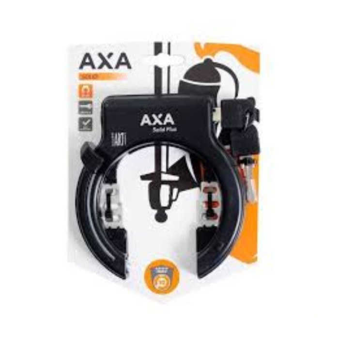 Axa ringslot Solid Plus zw Zwart