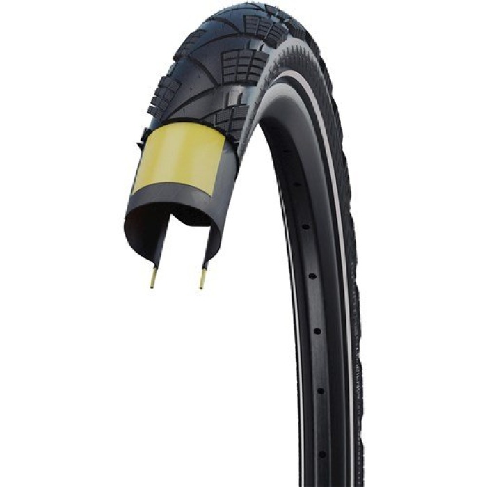 Schwalbe BUB 28X200 SC 50-622 R MARATHON EFF AR VG ZW VW Zwart