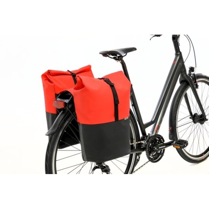 New Looxs dubbele tas Nyborg 34L waterdicht Red/Black - Afbeelding 4