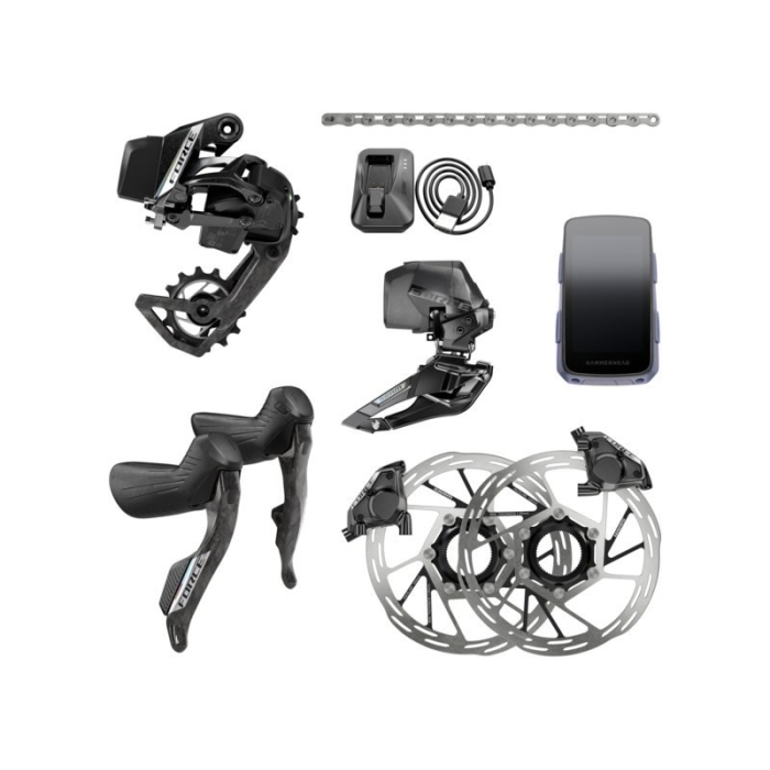 Sram UPGRADE KIT FORCE AXS E1 FM 2P DB CL 2X12V Zwart
