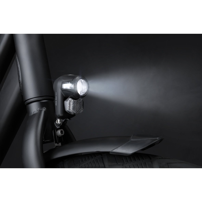 Axa KOPLAMP NOX CITY LED BATT KB ZW Zwart